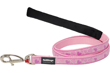 RED DINGO DOG LEASH BREEZY LOVE PINK