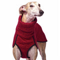 RED "SOFA KEVIN JUMPER 02" FLEECE T-SHIRT FOR PLI, WHIPPET AND GREYHOUND