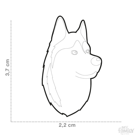MY FAMILY "SIBERIAN HUSKY" DOG TAG