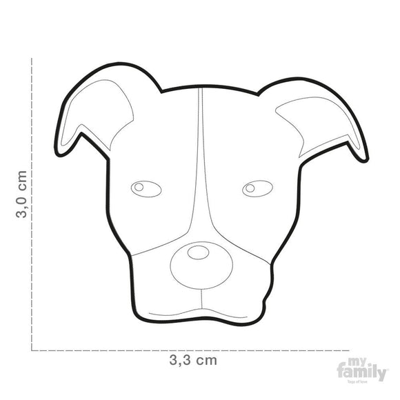 MY FAMILY "PITBULL" DOG TAG