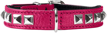 HUNTER COLLARE IN PELLE ROCKY PETIT FUCSIA 27 CM