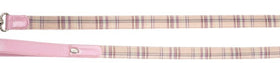 PINK "CINOPELCA CHERI" LEATHER AND COTTON LEASH