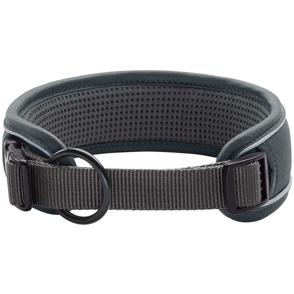 HUNTER "DIVO" GRAY PADDED NYLON COLLAR 
