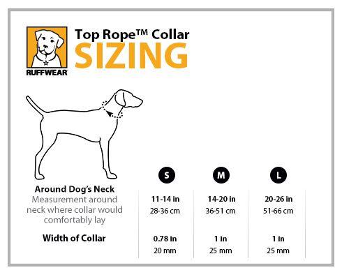 RUFFWEAR COLLAR NYLON TOP ROPE KAKANEE RED