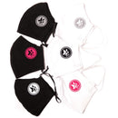 MASCHERINA LAVABILE "FACE MASK 02" BIANCA CON LOGO LEVRIERO GRIGIO-1