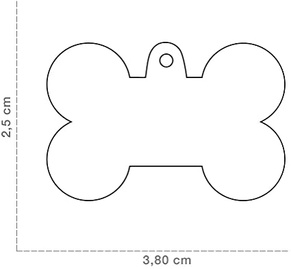 MY FAMILY BLACK BONE "BASIC" DOG TAG