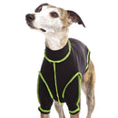 „SOFA BODIE“ T-SHIRT AUS SCHWARZER BAUMWOLLE MIT GELBEN NÄHTEN FÜR WHIPPET UND WINDHUND-4