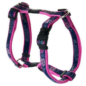 ROGZ DOG HARNESS DENIM ROSE
