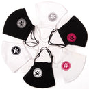 MASCHERINA LAVABILE "FACE MASK 02" BIANCA CON LOGO LEVRIERO GRIGIO-2