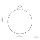 MY FAMILY "BASIC" DOG TAG IN FUCHSIA CIRCLE-3