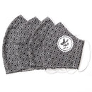 WASHABLE MASK "FACE MASK 01" BLACK FANTASY WITH GREYHOUND LOGO -4