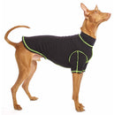 „SOFA BODIE“ T-SHIRT AUS SCHWARZER BAUMWOLLE MIT GELBEN NÄHTEN FÜR WHIPPET UND WINDHUND-5