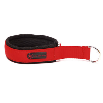 RED "SOFA TEXTILE" PADDED COLLAR
