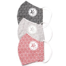 WASHABLE MASK "FACE MASK 01" GRAY FANTASY WITH GREYHOUND LOGO-3