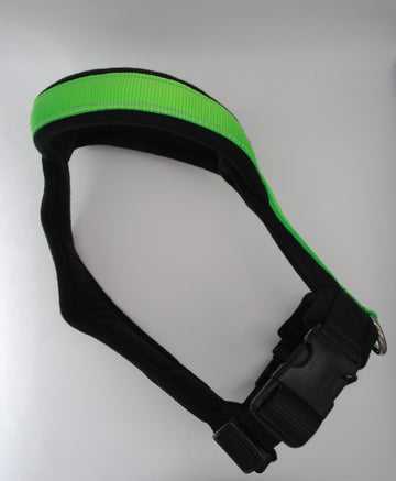 PADDED BIB FOR WHIPPET NEON GREEN AND BLACK ANTI-FUGA