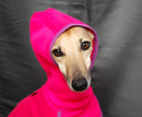 "SOFA KEVIN JUMPER-H" NEON PINK HOODED T-SHIRT FOR WHIPPET AND GREYHOUND-5