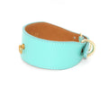 TURQUOISE "JUNO" LEATHER COLLAR FOR PLI, WHIPPET AND SIGHThounds