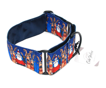 MARTINGALE COLLAR "MERRY CHRISTMAS" FOR WHIPPET AND SIGHThound