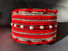 "SIMO RED" SIGHThound LEATHER COLLAR - SIZE XS FOR PLI