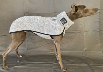 "SOFA KEVIN JUMPER 02" LIGHT GRAY FLEECE T-SHIRT FOR PLI, WHIPPET AND GREYHOUND