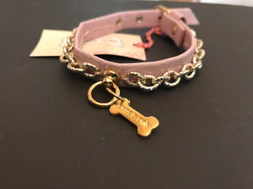 NUR FÜR HAUSTIERE DAS CHIC CHAIN ​​PINK HUNDEHALSBAND