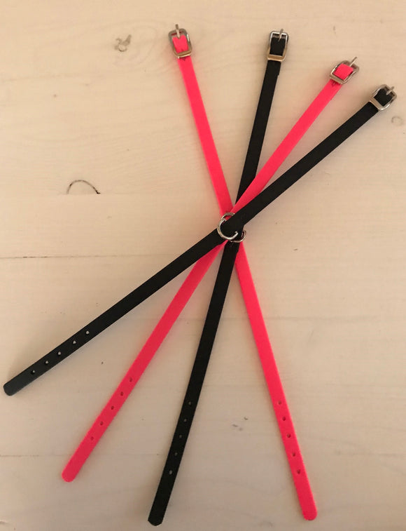 PORTA MEDAGLIETTA PER LEVRIERO IN BIOTHANE NERO