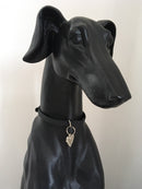 PORTA MEDAGLIETTA PER LEVRIERO IN BIOTHANE NERO-3