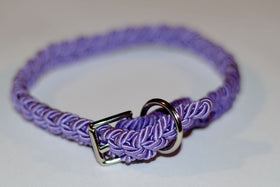PURPLE "ITALIAN ROPE" WOVEN COLLAR