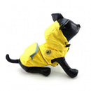 WATERPROOF FOUFOU DOG RAINY DAY YELLOW PONCHO-4