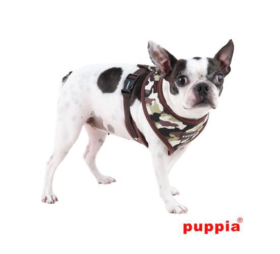 PUPPIA PETTORINA CANE MARRONE CAMO