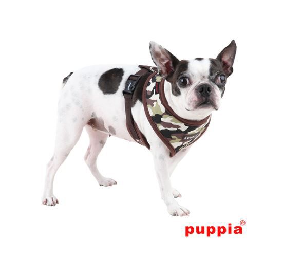 PUPPIA DOG HARNESS BROWN CAMO