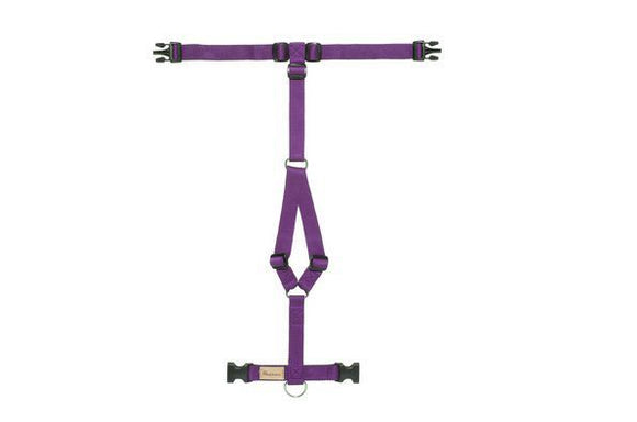 HAQIHANA PETTORINA PER CANE IN NYLON AD "H" VIOLA