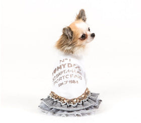 I LOVE MY DOG BEACH VINTAGE FEMALE DRESS