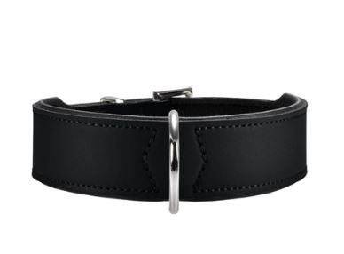 HUNTER COLLARE PELLE BASIC NERO CM 37