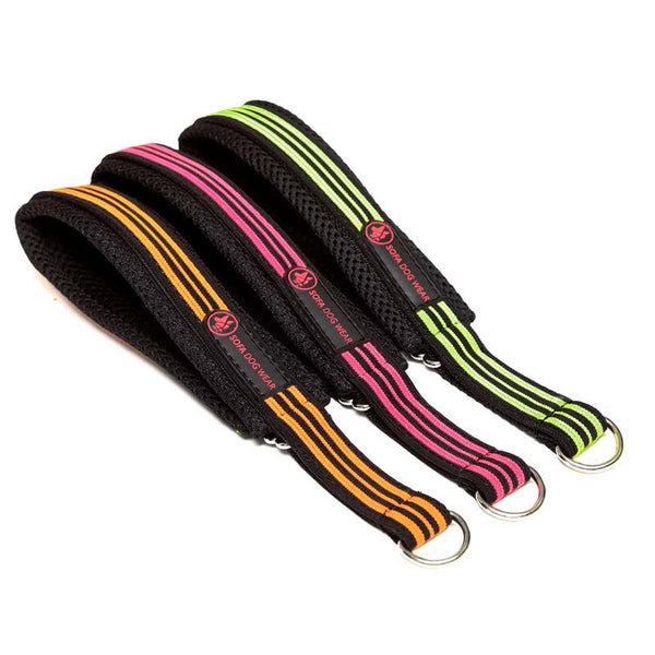 "SOFA TEXTILE NEON STRIP" PADDED COLLAR FOR PLI, WHIPPET AND GREYHOUND