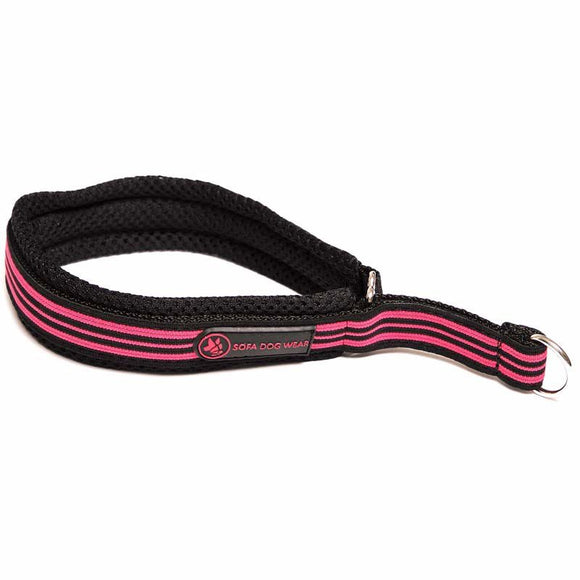 "SOFA TEXTILE NEON STRIP" GEPOLSTERTER HALSBAND FÜR PLI, WHIPPET UND WINDHUND