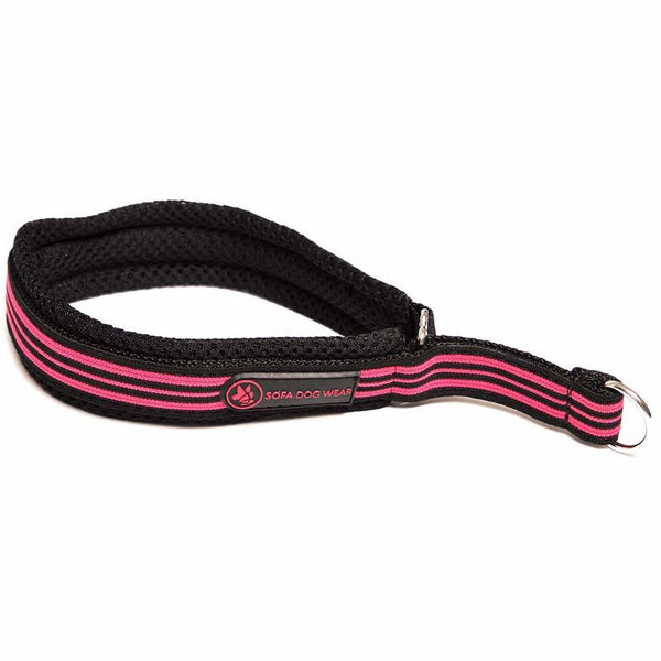 "SOFA TEXTILE NEON STRIP" PADDED COLLAR FOR PLI, WHIPPET AND GREYHOUND