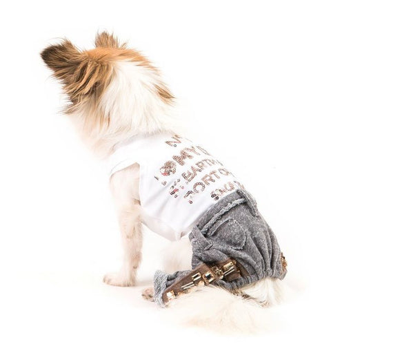 ABITO I LOVE MY DOG BEACH VINTAGE MASCHIETTO