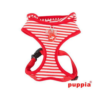 PUPPIA RED BEACH PARTY DOG HARNESS