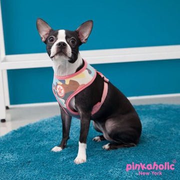 PINKA HOLIC DOG HARNESS PINK CAMO