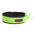 FLUO GREEN "SOFA TEXTILE" PADDED COLLAR