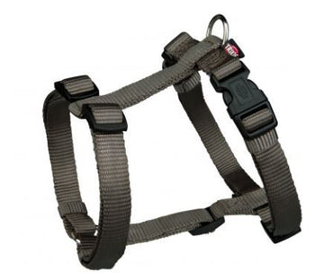 PETTORINA IN NYLON PER CANI AD "H" GRIGIO
