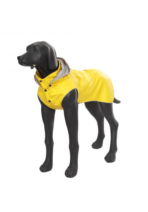 RUKKA IMPERMEABILE PER CANI "STREAM RAINCOAT" GIALLO