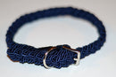 BLAUES MARINE-GEWEBTES "ITALIAN ROPE"-KRAGEN-1