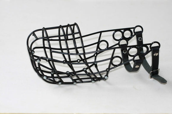 PVC MUZZLE FOR GREYHOUND - LIGHT BLACK