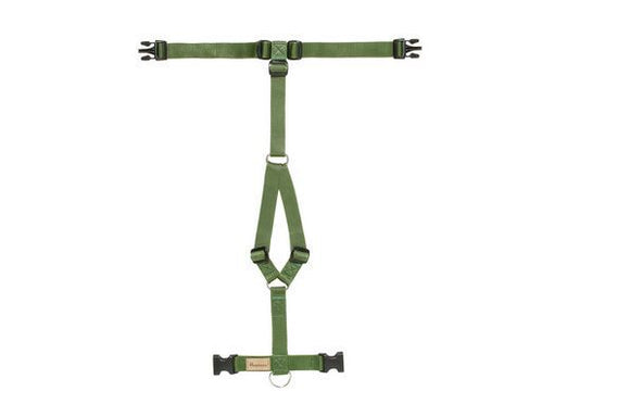 HAQIHANA GREEN "H" SHAPED NYLON DOG HARNESS
