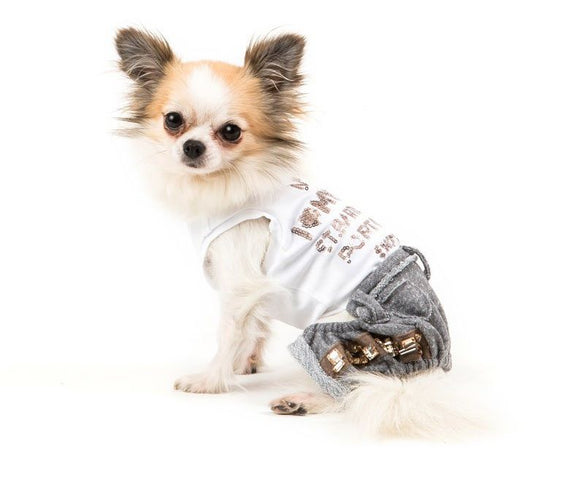 ABITO I LOVE MY DOG BEACH VINTAGE MASCHIETTO