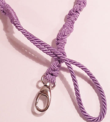 PURPLE "ITALIAN ROPE LEGAME" BRAIDED LEASH