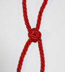 "ITALIAN ROPE EASY" BRAIDED LEASH RED PASSION-1
