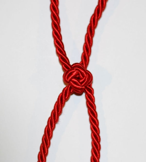 "ITALIAN ROPE EASY" BRAIDED LEASH RED PASSION